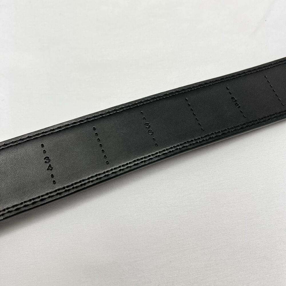 Men's Dress Belt Ratchet Belt Black Leather 1 1/4" Comfort Click NWOT - Picture 6 of 8